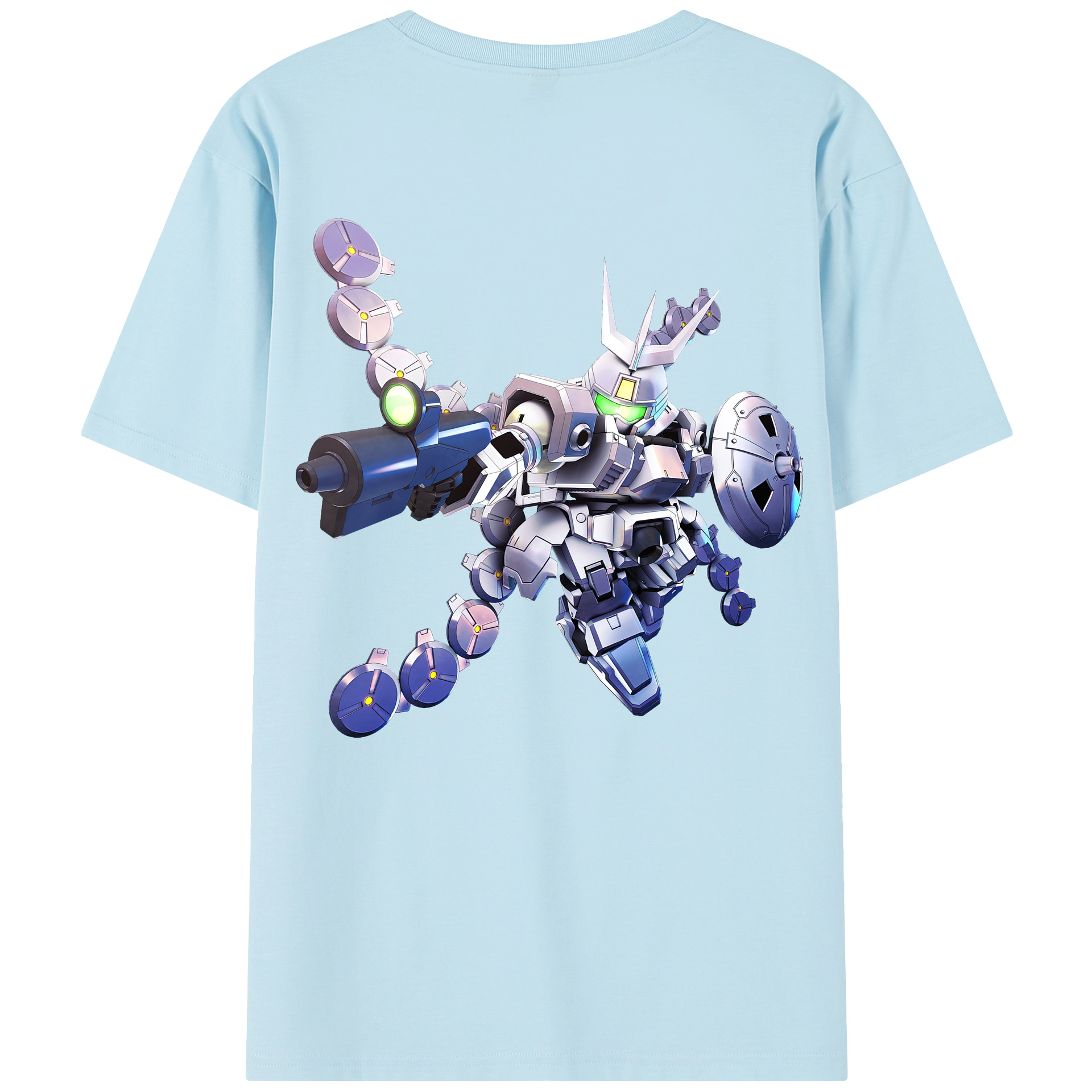 （画像用） 機動戦士ガンダム Mobile Suit Gundam 綿100％半袖Tシャツ（背面プリント）